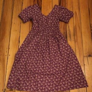 J. Crew Factory Floral Purple Dress